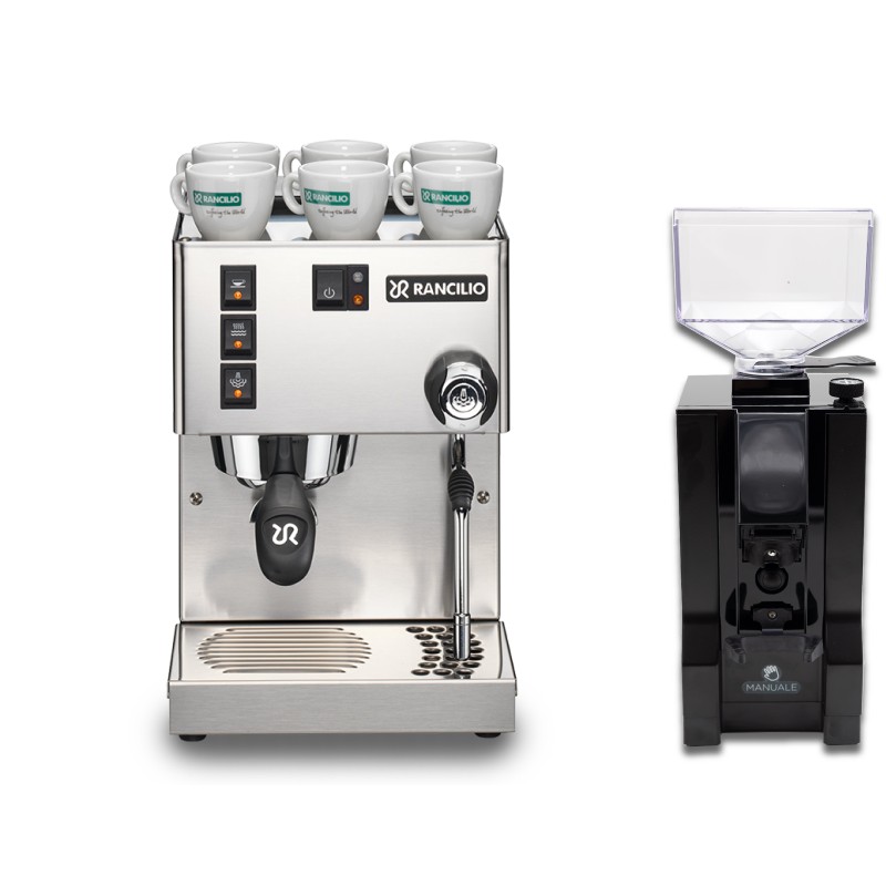 Rancilio Silvia V6 + Eureka Mignon Manuale Set