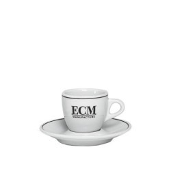 Ecm のソーサー付きエスプレッソカップ - 6個セット