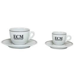 ECM Tazze Espresso - Set di 6 Tazze con Piattino