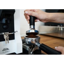 Tamper ajustable Eureka – Compactador ergonómico en negro de 58.3 mm