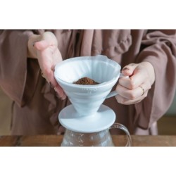 Hario Dripper V60 02 - Plastica Bianca