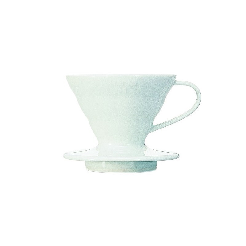 Hario V60 01 Ceramic Coffee Dripper White - Classic Design