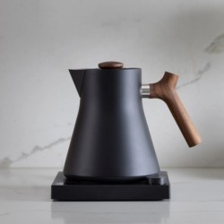 Fellow Corvo EKG Electric Kettle Black - Walnut Handle