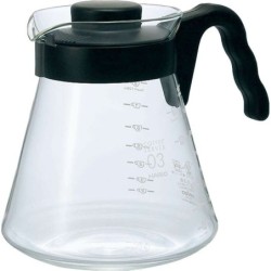 Servidor café Hario V60 1000 ml – Jarra de vidrio para café filtrado