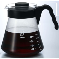 Servidor café Hario V60 1000 ml – Jarra de vidrio para café filtrado