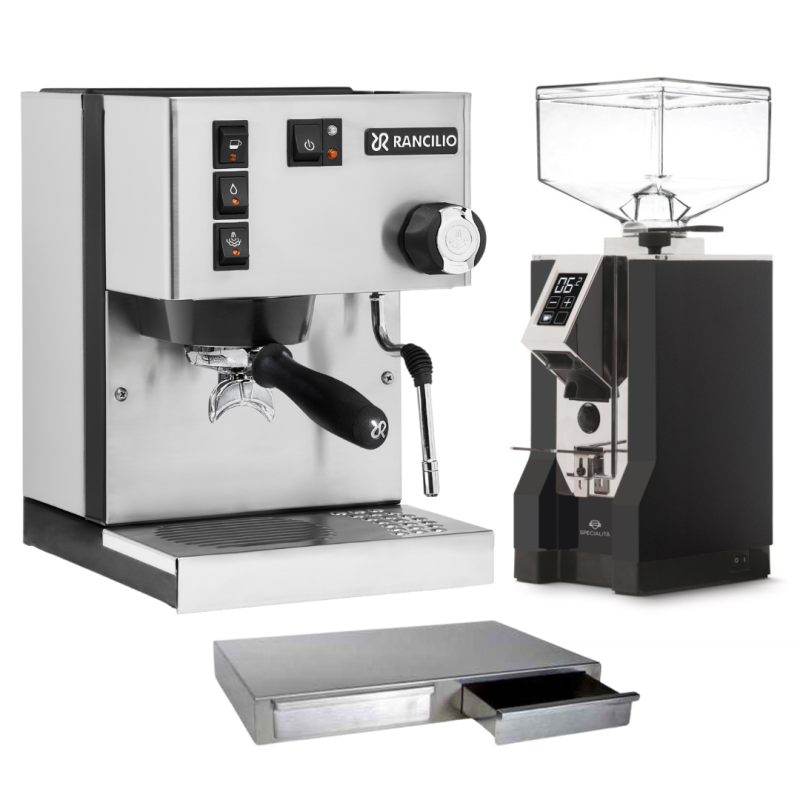 RANCILIO SILVIA V6 + EUREKA MIGNON Specialità + BASE BUNDLE