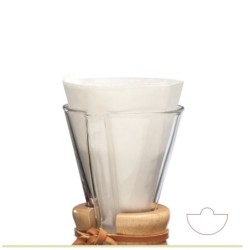 Filtros de papel Chemex – Paquete de 100 filtros para cafetera Chemex