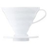 Hario V60 02 Coffee Dripper Ceramic White - Sleek